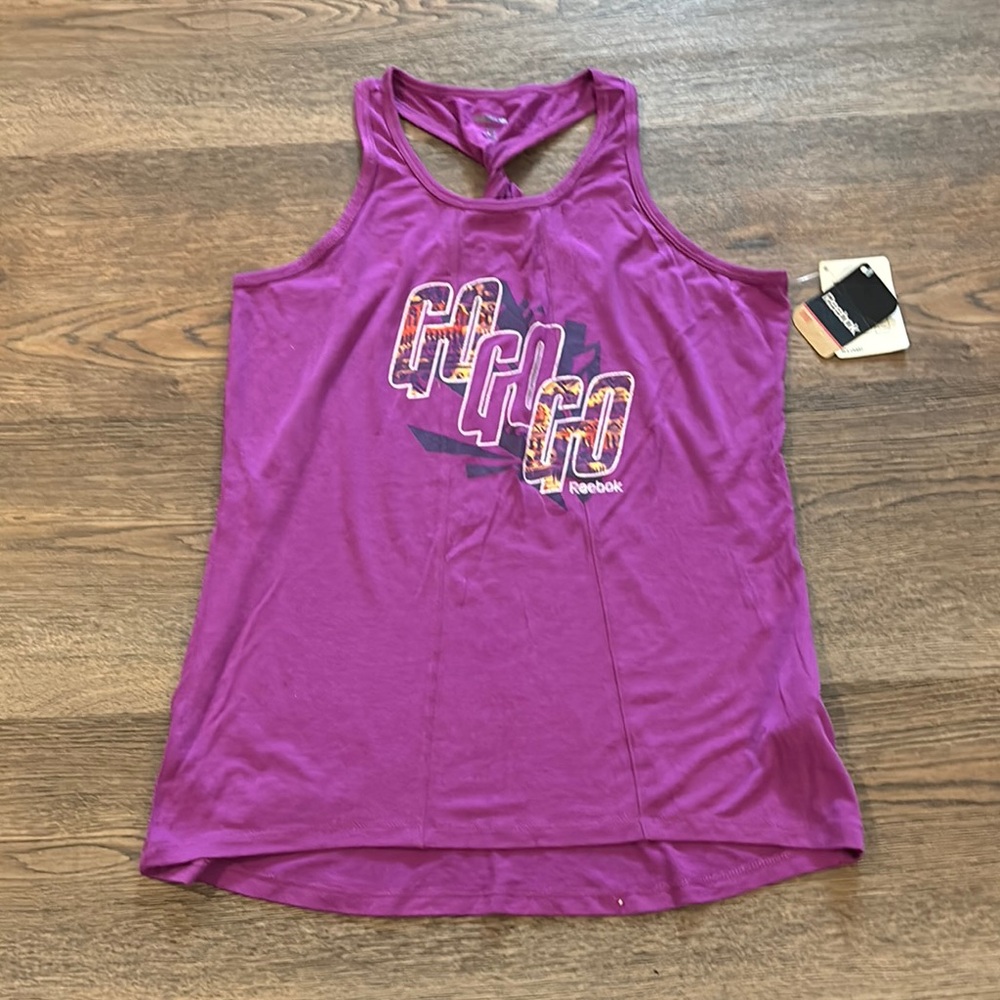Reebok Women's Purple Graphic Tank Top
